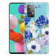 Samsung Galaxy A52 5G Clear Watercolour Flower Case