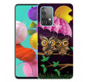 Samsung Galaxy A32 5G Flexibelt fodral Love Owls