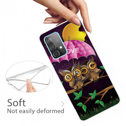Samsung Galaxy A32 5G Flexibelt fodral Love Owls