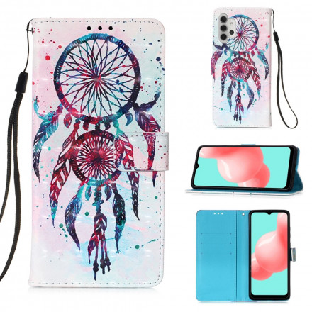 Samsung Galaxy A32 5G fodral för vattenfärg Dreamcatcher