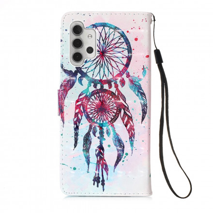 Samsung Galaxy A32 5G fodral för vattenfärg Dreamcatcher