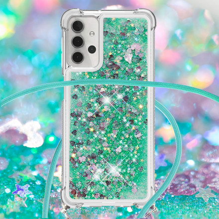 Samsung Galaxy A32 5G Glitter Skalmed nyckelband