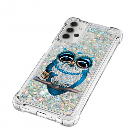 Samsung Galaxy A32 5G fodral Miss Owl Glitter