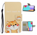 Fodral Samsung Galaxy A52 5G Cat Don't Touch Me med nyckelband