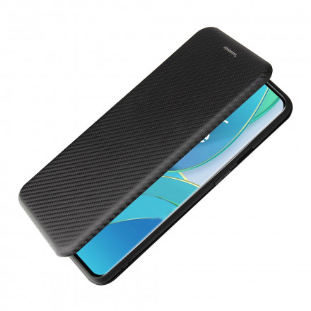 Flip Cover OnePlus 9 Silikon Carbon