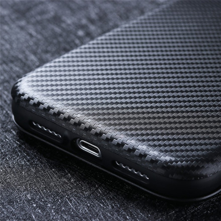 Flip Cover OnePlus 9 Silikon Carbon