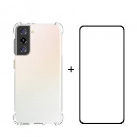 Samsung Galaxy S21 Ultra 5G-fodral och härdat glas ENKAY