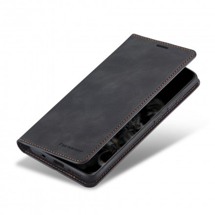 Flip Cover Samsung Galaxy S21 Plus 5G Läder Effekt FORWENW