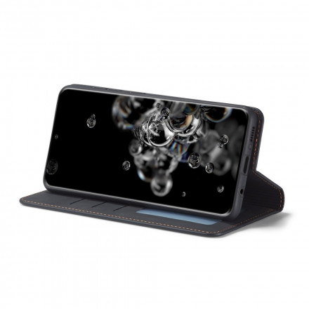 Flip Cover Samsung Galaxy S21 Plus 5G Läder Effekt FORWENW