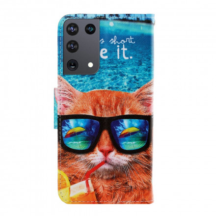 Samsung Galaxy S21 Ultra 5G Cat Live It Rem Case