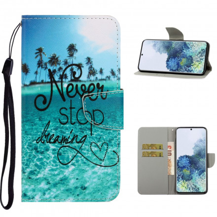 Samsung Galaxy S21 Ultra 5G Never Stop Dreaming Navy Rem Case