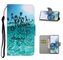 Samsung Galaxy S21 Ultra 5G Never Stop Dreaming Navy Rem Case