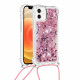 iPhone 12 Mini Glitter & String-fodral