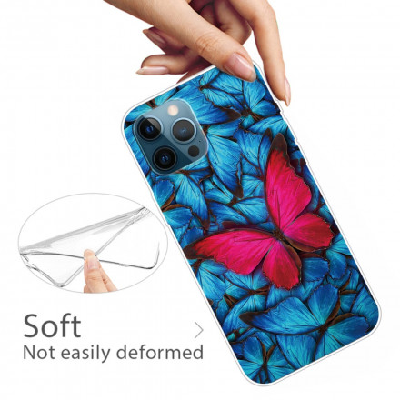Flexibelt fodral för iPhone 12 / 12 Pro Fjärilar