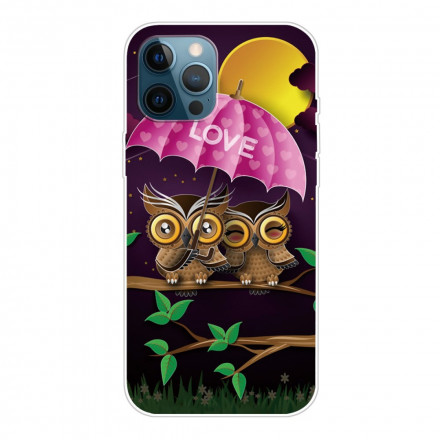 Flexibelt fodral för iPhone 12 / 12 Pro Love Owls