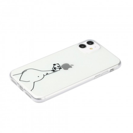 Fodral iPhone 11 Panda och elefant Spel logotyp