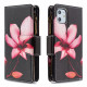 Hölje för iPhone 11 med blixtlås i fickan Blomma