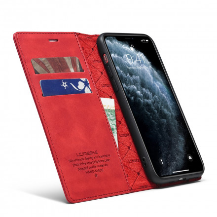Flip Cover iPhone 11 LC.IMEEKE Läder Effekt
