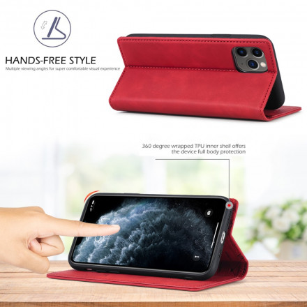 Flip Cover iPhone 11 LC.IMEEKE Läder Effekt