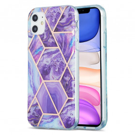 Flashy Geometric Marble iPhone 11-fodral