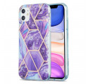 Flashy Geometric Marble iPhone 11-fodral