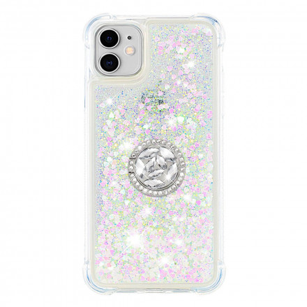 iPhone 11 Glitterfodral med diamantring