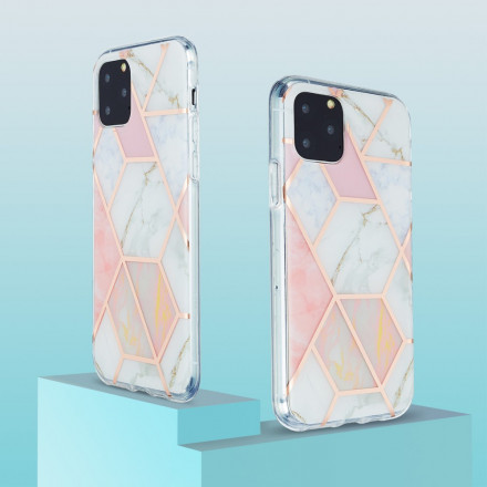 Flimmande geometriskt marmorfodral för iPhone 11 Pro