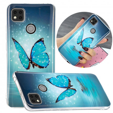 Xiaomi Redmi 9C Butterfly SkalBlue Fluorescent