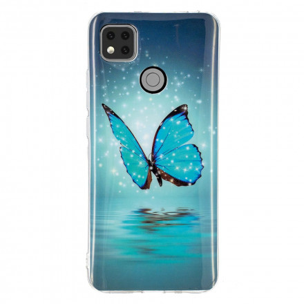 Xiaomi Redmi 9C Butterfly SkalBlue Fluorescent