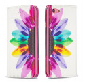 Flip Cover iPhone SE 2 / 8 / 7 vattenfärg blomma