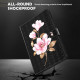 Samsung Galaxy Tab S7 Läderväska med läderfodral Träd blommor