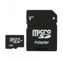 4 GB Micro SD-kort med SD-adapter