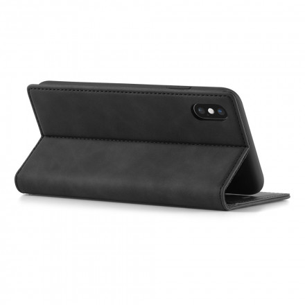 Flip Cover iPhone X / XS LC.IMEEKE Lädereffekt