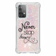 Samsung Galaxy A52 4G / A52 5G fodral Never Stop Dreaming Glitter