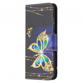 Samsung Galaxy A52 4G / A52 5G Guld Butterfly Case
