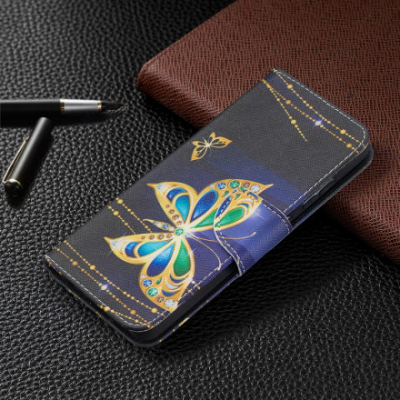 Samsung Galaxy A52 4G / A52 5G Guld Butterfly Case