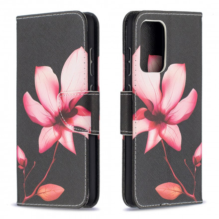 Fodral Samsung Galaxy A52 4G / A52 5G Pink Flower