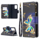 Samsung Galaxy A52 4G / A52 5G Fackelväska med dragkedja för fjärilar