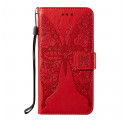 Fodral Samsung Galaxy A52 4G / A52 5G Butterfly Flower Pattern