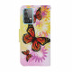 Samsung Galaxy A52 4G / A52 5G fodral Fjärilar och sommarblommor