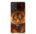 Samsung Galaxy A52 4G / A52 5G Flexibelt Tiger-fodral