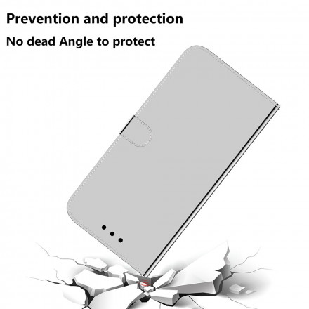 Samsung Galaxy A52 4G / A52 5G läderhölje med spegelskydd