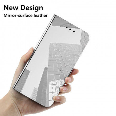 Samsung Galaxy A52 4G / A52 5G läderhölje med spegelskydd