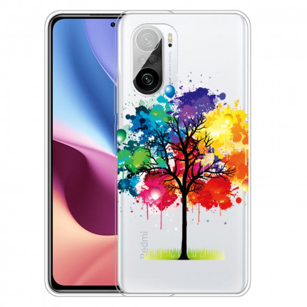 Poco F3 Watercolour Tree Clear Case