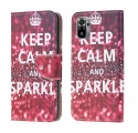 Xiaomi Redmi Note 10 / Note 10s Keep Calm and Sparkle Case (håll dig lugn och gnistra)