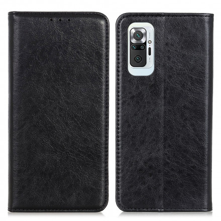 Flip Cover Xiaomi Redmi Note 10 / Note 10s Split Läder Textured