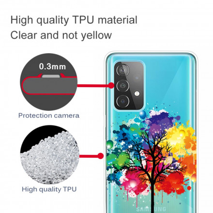 Samsung Galaxy A32 4G Clear Watercolour Tree Case