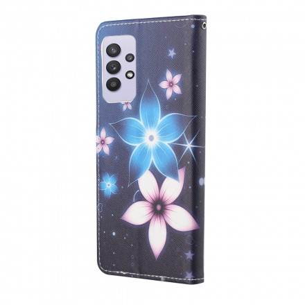Fodral Samsung Galaxy A32 4G Lunar Flowers med band