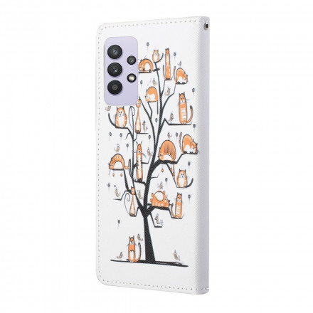 Samsung Galaxy A432 4G Funky Cats Rem Case