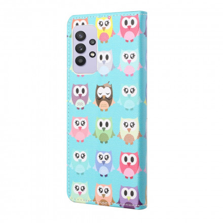 Samsung Galaxy A32 4G Multi Owl Case